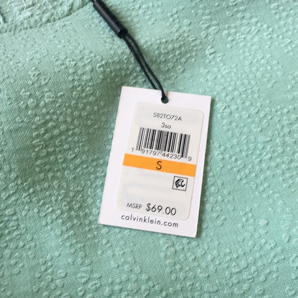 Calvin Klein Blouse - Mint Green - Sz S Small - Picture 9 of 13